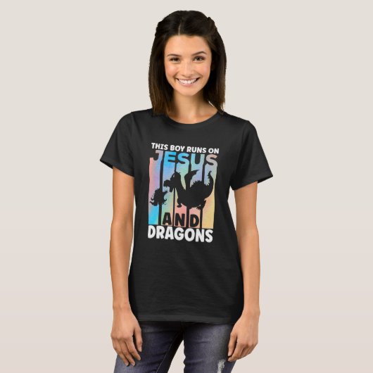 Dragon Apparel Dragon Accessories for Boys Tシャツ (正面フル)