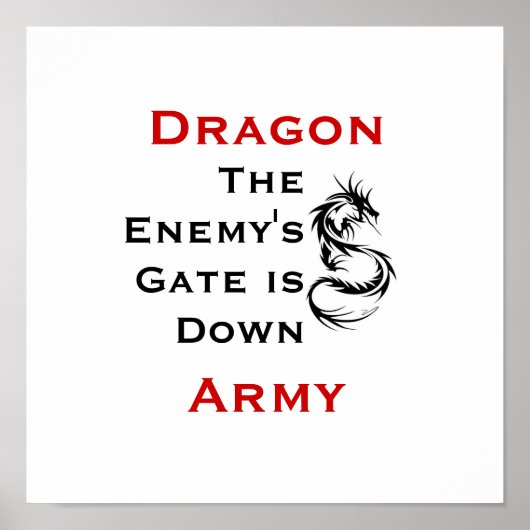 Dragon Army / Ender's Mantra Poster ポスター (正面)