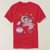 Dragon Astronaut Bigender Pride Tシャツ (デザイン正面)