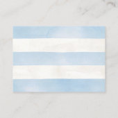 Dragon Baby Shower Boy Blue Diaper Raffle  エンクロージャーカード (裏面)