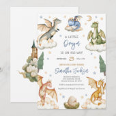 Dragon Baby Shower Invitation 招待状 (正面/裏面)