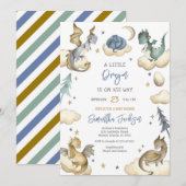 Dragon Baby Shower Invitation 招待状 (正面/裏面)