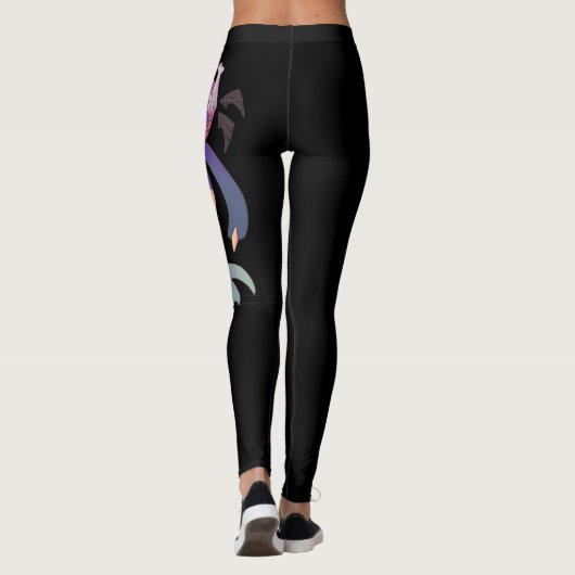 Dragon, black legging レギンス (裏面)