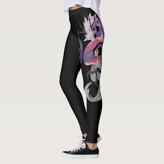 Dragon, black legging レギンス (左)