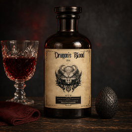 Dragon Blood: この神秘的な ワインラベル