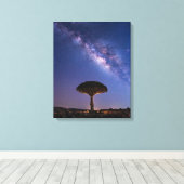 Dragon Blood Tree Milky Way Canvas  Ancient Nature キャンバスプリント (インサイチュ (ウッドフロア))