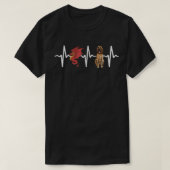 Dragon Bloodhound Heartbeat Dog Lover  Tシャツ (デザイン正面)