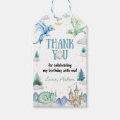 Dragon Boy Birthday Thank You ギフトタグ (正面)
