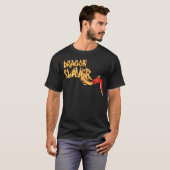 Dragon Burning Fire T Shirt Anime Cartoon Magic Qu Tシャツ (正面フル)