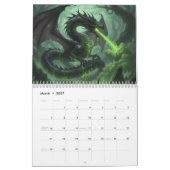 Dragon Calendar カレンダー (3月 2027)