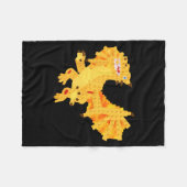 Dragon Cannelloni  フリースブランケット (正面(横))