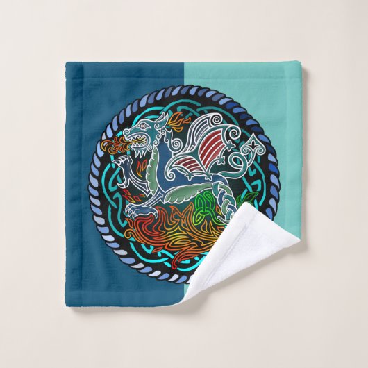 Dragon celtique ウォッシュタオル (ウォッシュタオル)