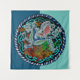 Dragon celtique タペストリー