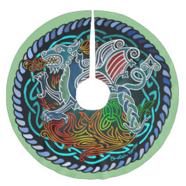 Dragon celtique ブラッシュドポリエステルツリースカート