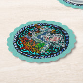 Dragon celtique ペーパーコースター (アングル)