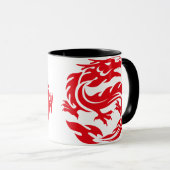 Dragon chinois rouge マグカップ (正面右)