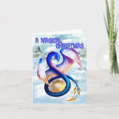 Dragon Christmas Design カード (正面)