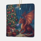 Dragon Christmas Tree Holiday セラミックオーナメント (左)