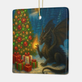Dragon Christmas Tree Holiday Ceramic Ornament セラミックオーナメント (左)