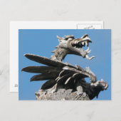 Dragon, City Hall Cardiff, Wales, UK ポストカード (正面/裏面)