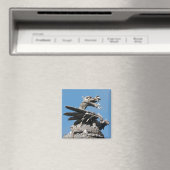 Dragon, City Hall Cardiff, Wales, UK マグネット (インサイチュ (食洗機))