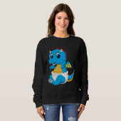 dragon cute baby China スウェットシャツ (正面フル)