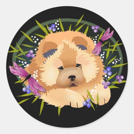 DRAGON DANCE – サイズ/スタイルSquare Steckerを選択 ラウンドシール (正面)