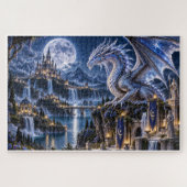Dragon de la Lune – Royaume Lunaire Enchanté ジグソーパズル (横)