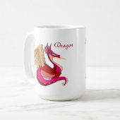 Dragon Design女性 コーヒーマグカップ (正面左)