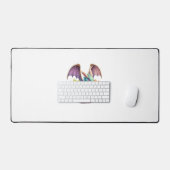 Dragon Easter Day Loves Collecting Easter Eggs Dra デスクマット (キーボード&マウス)