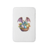 Dragon Easter Day Loves Collecting Easter Eggs Dra バスマット (正面縦)