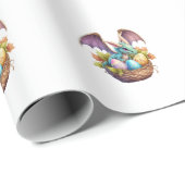 Dragon Easter Day Loves Collecting Easter Eggs Dra ラッピングペーパー (ロールコーナー)