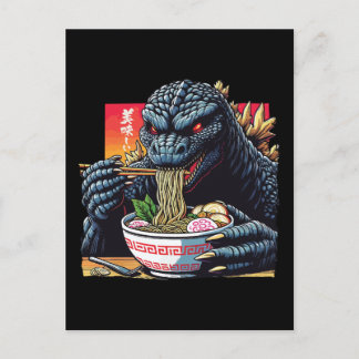 Dragon eating ramen  ポストカード