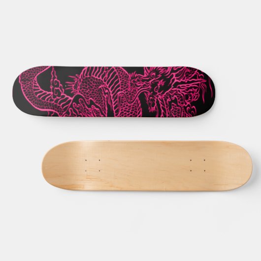Dragon Element Retro Skateboard Deck スケートボード (横)