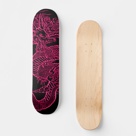 Dragon Element Retro Skateboard Deck スケートボード (正面)