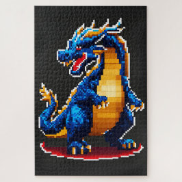 Dragon en pixel art ジグソーパズル