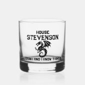 Dragon Family Logo  ウイスキーグラス (正面)