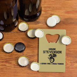 Dragon Family Logo  クレジットカード栓抜き