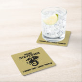 Dragon Family Logo  スクエアペーパーコースター (インサイチュ)