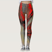 Dragon Fire Leggings – Mythic Fantasy Pattern レギンス (正面)