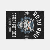 Dragon Fist Dojo Goju Ryu Karate  フリースブランケット (正面(横))