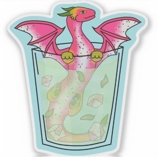 Dragon Fruit Drink Sticker シール (正面)
