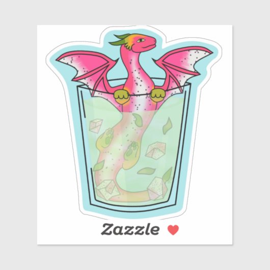 Dragon Fruit Drink Sticker シール (シート)