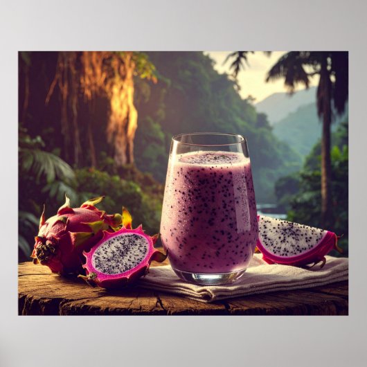 DRAGON FRUIT - PITAHAYA - EXOTIC FRUITS ポスター (正面)