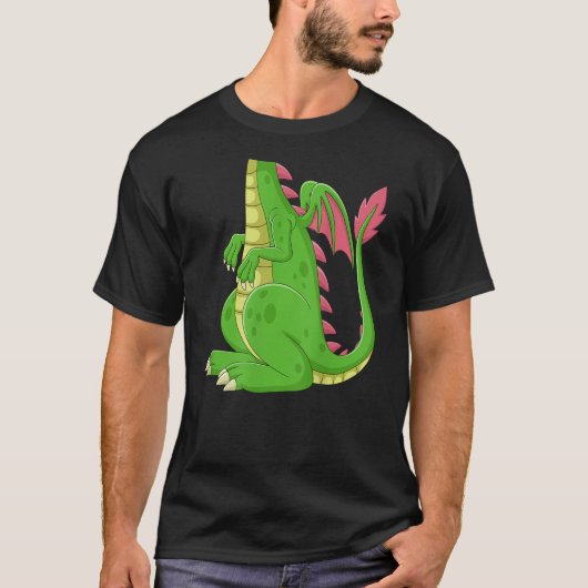 Dragon Green Dragon Costume Shirt Tシャツ (正面)