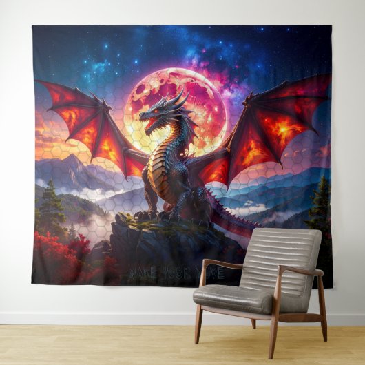 Dragon Grid 001 タペストリー (インサイチュ(横))