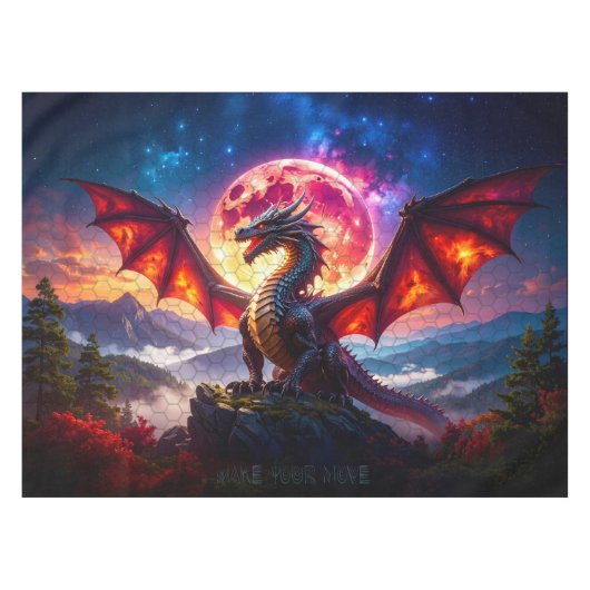 Dragon Grid 001 テーブルクロス (正面(横))