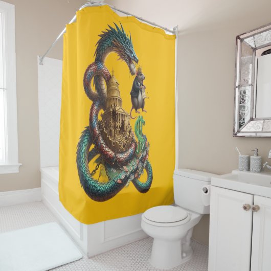 Dragon Guard Shower Curtain – Mystical Power シャワーカーテン (インサイチュ)