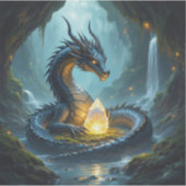 Dragon guarding his diamond in dark cave シール (正面)