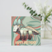 Dragon, Happy Birthday カード (スタンド正面)